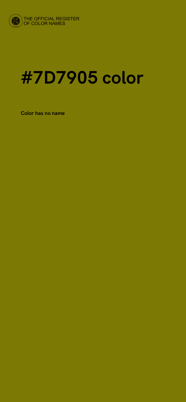 #7D7905 color image