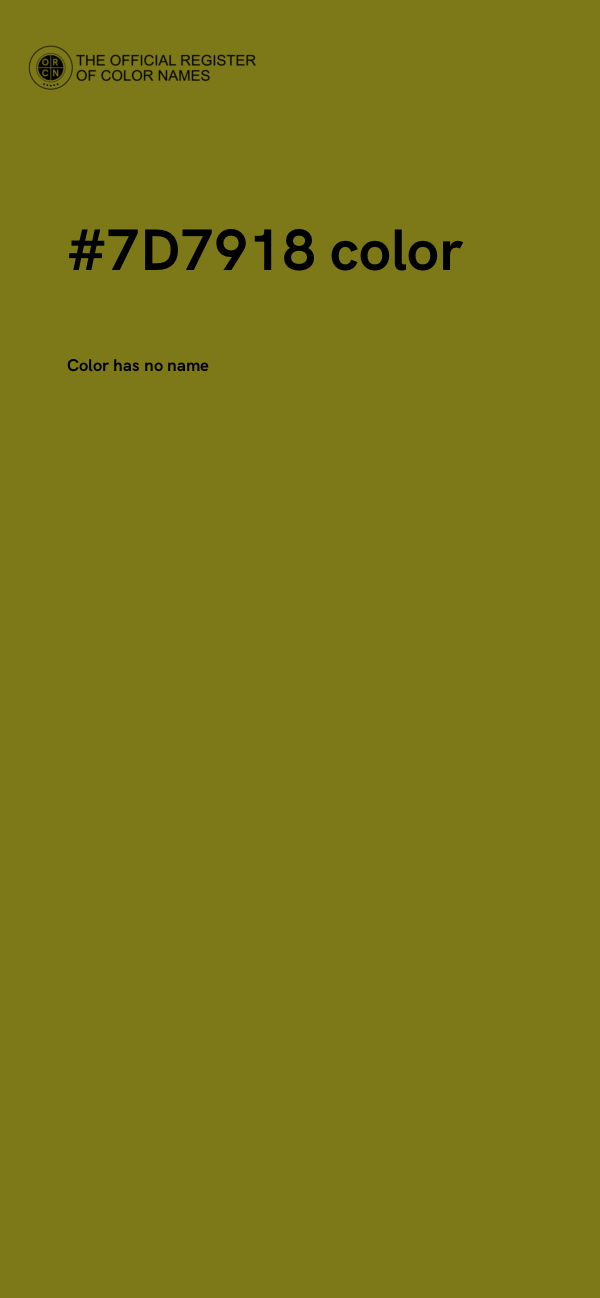 #7D7918 color image