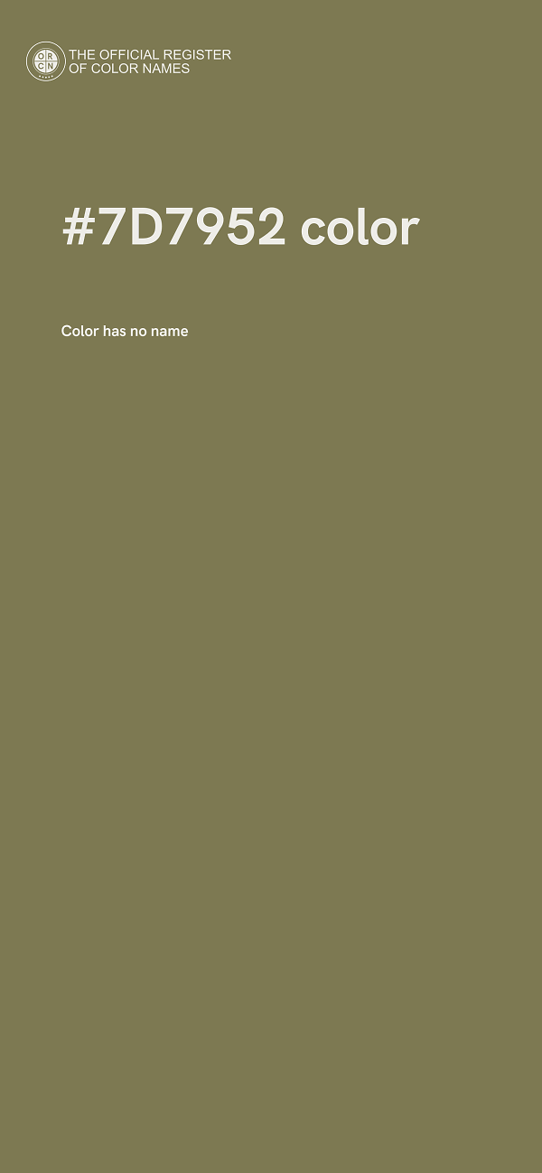 #7D7952 color image