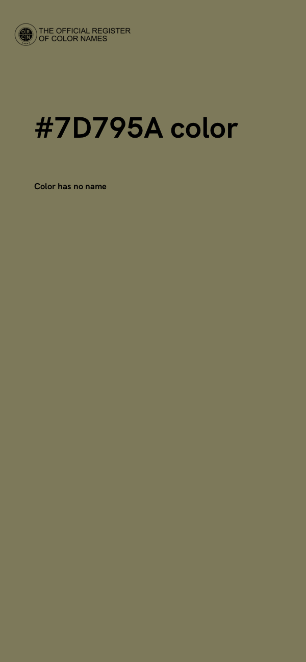 #7D795A color image