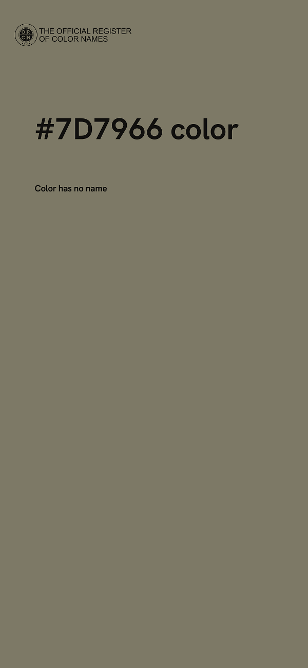 #7D7966 color image