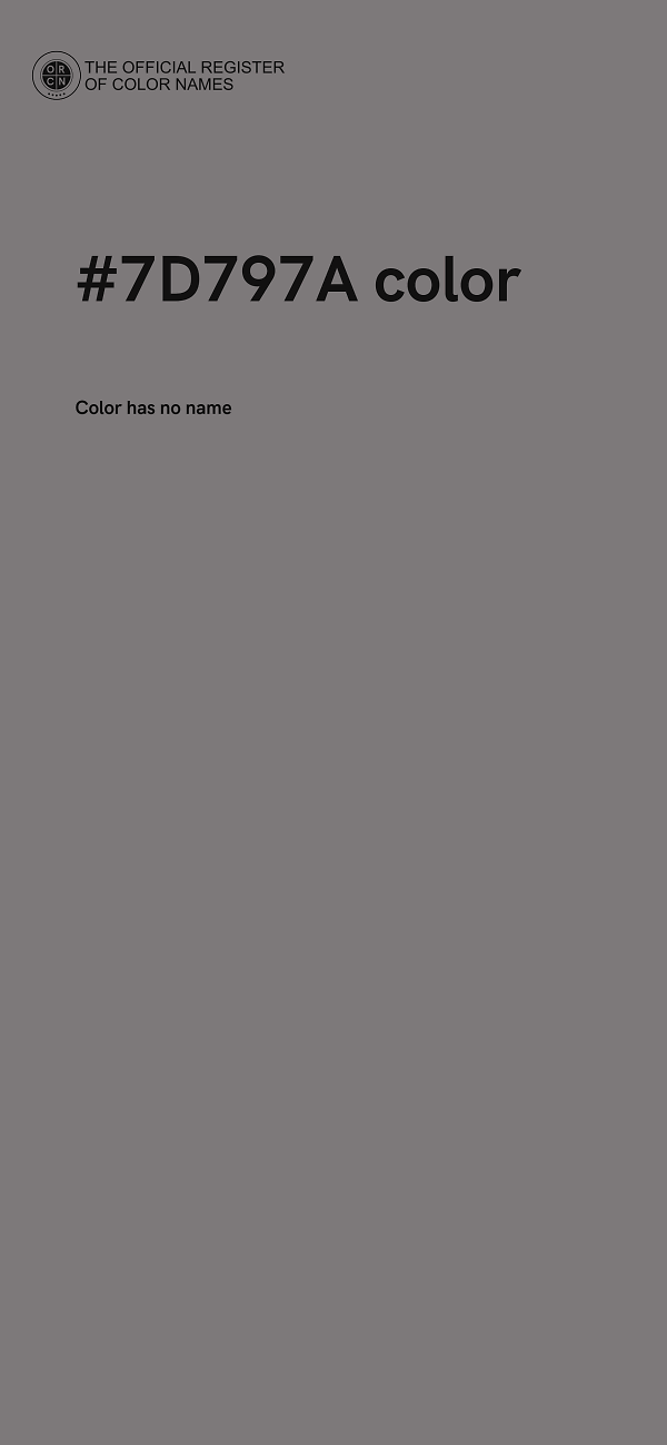 #7D797A color image