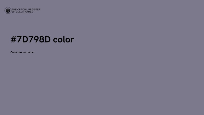 #7D798D color image