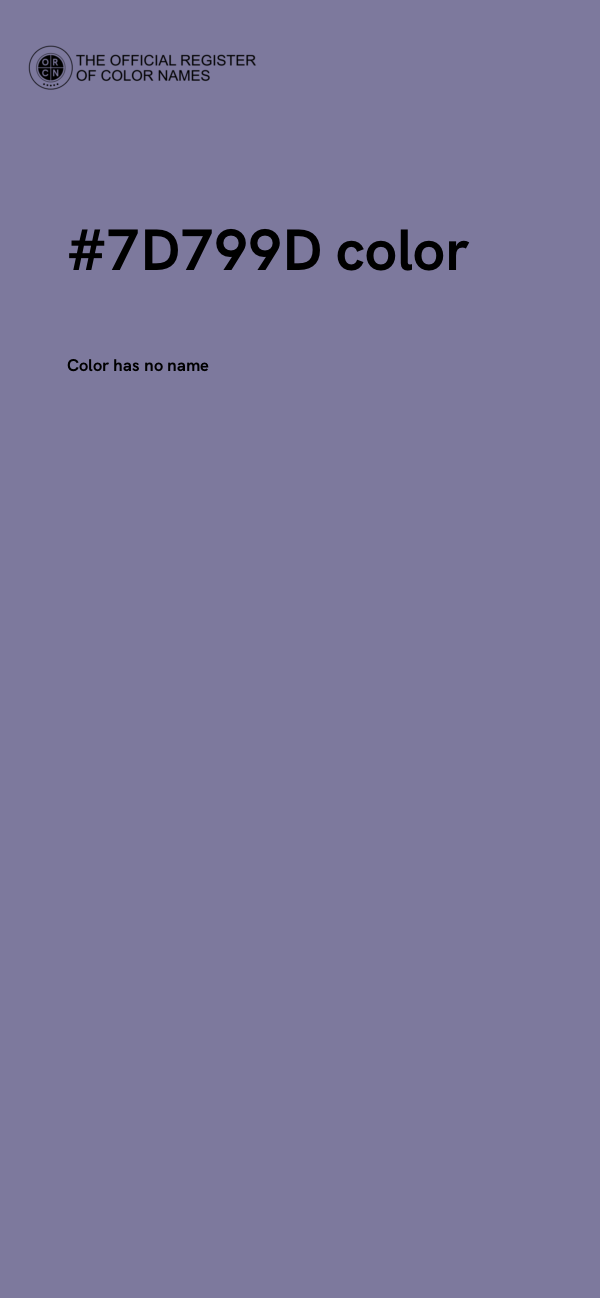 #7D799D color image