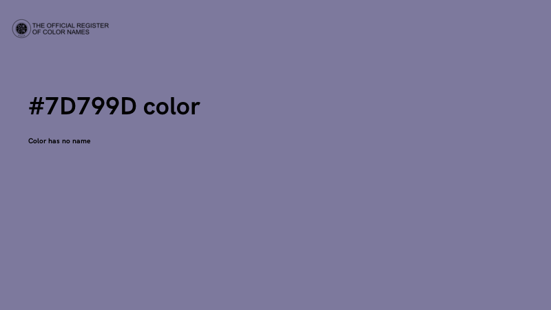 #7D799D color image