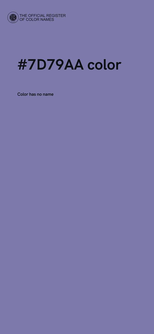 #7D79AA color image