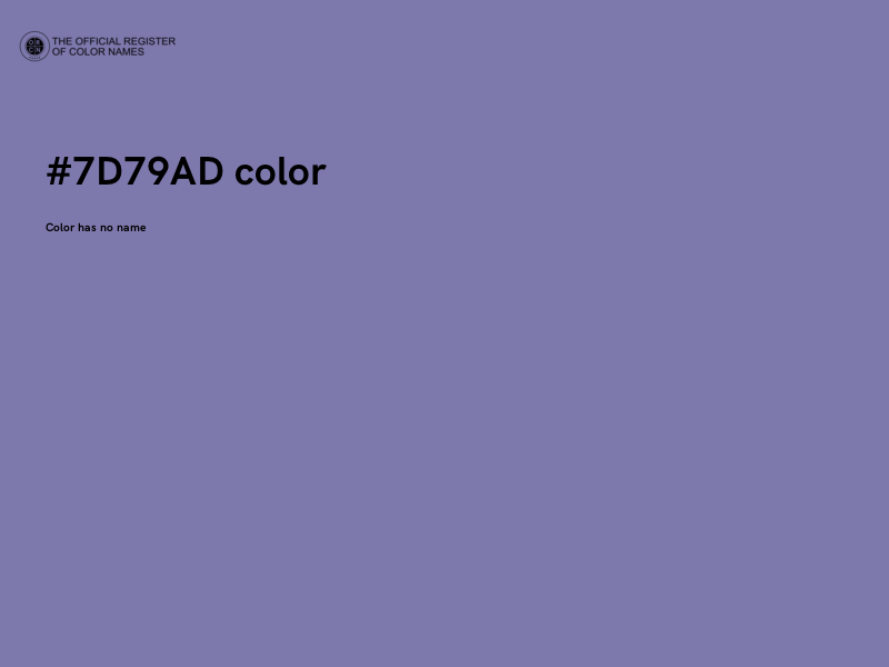 #7D79AD color image