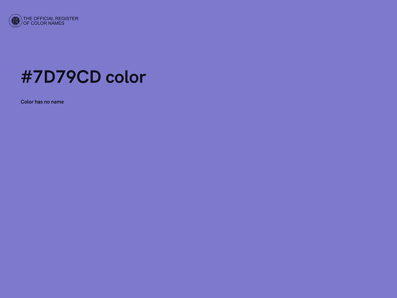 #7D79CD color image