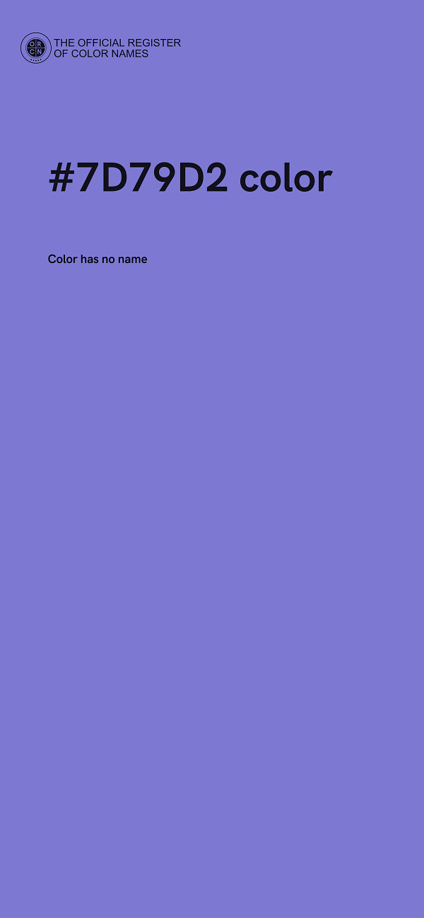 #7D79D2 color image