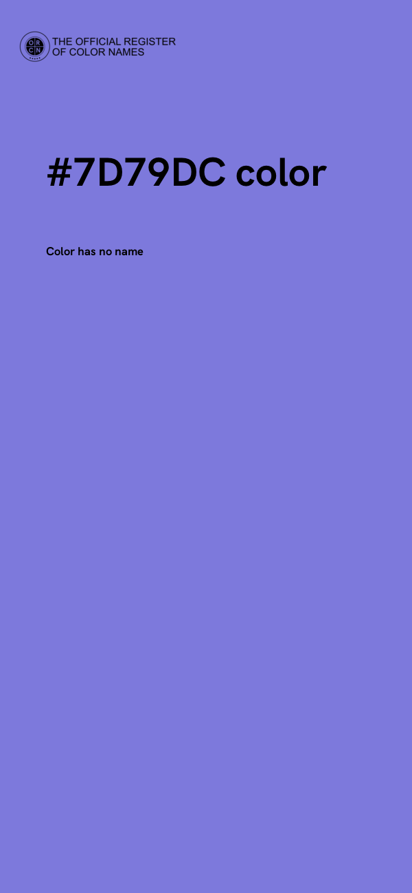 #7D79DC color image