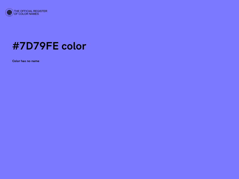 #7D79FE color image