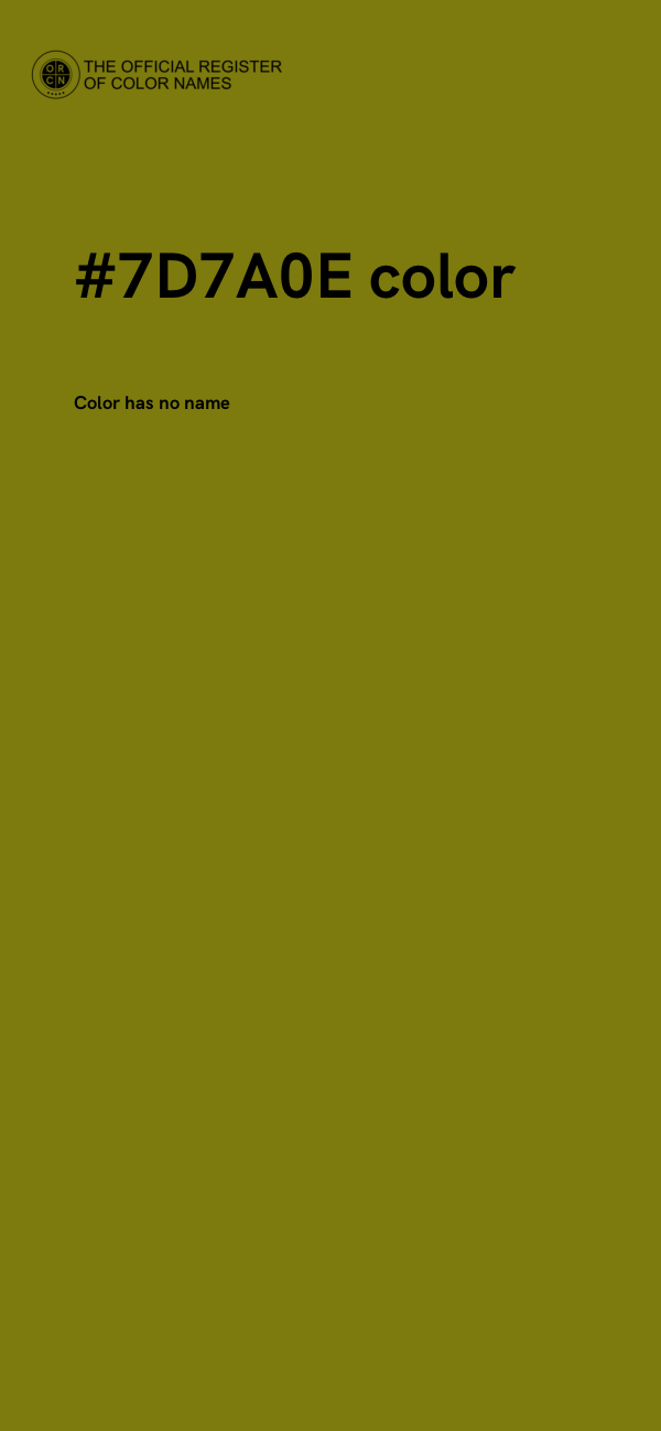 #7D7A0E color image
