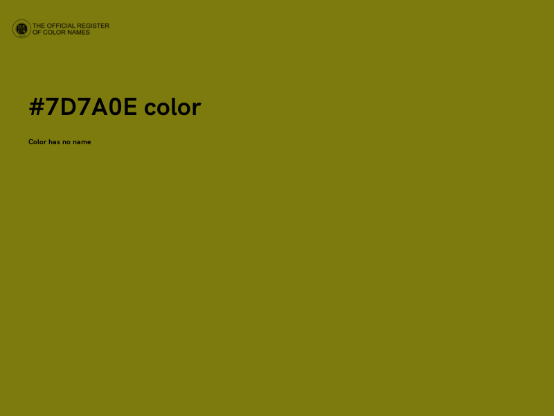 #7D7A0E color image
