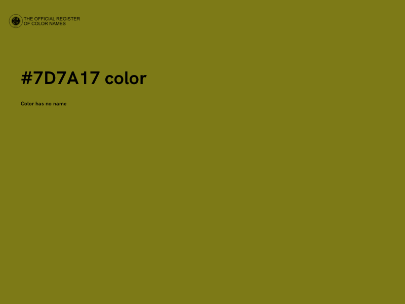 #7D7A17 color image