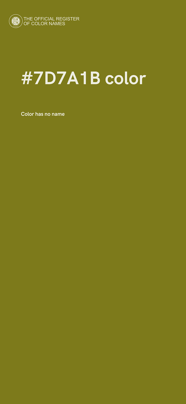 #7D7A1B color image