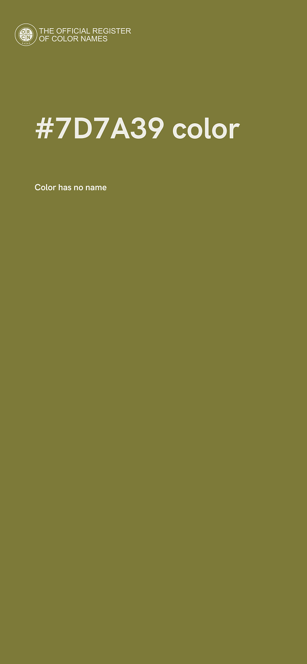 #7D7A39 color image