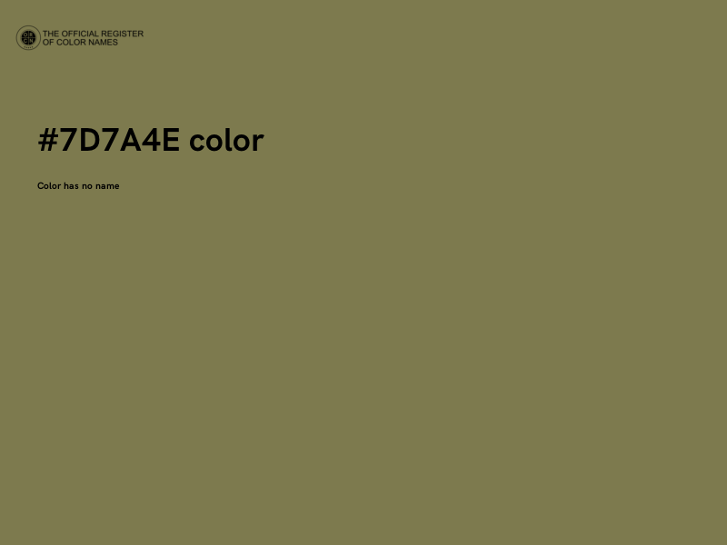 #7D7A4E color image