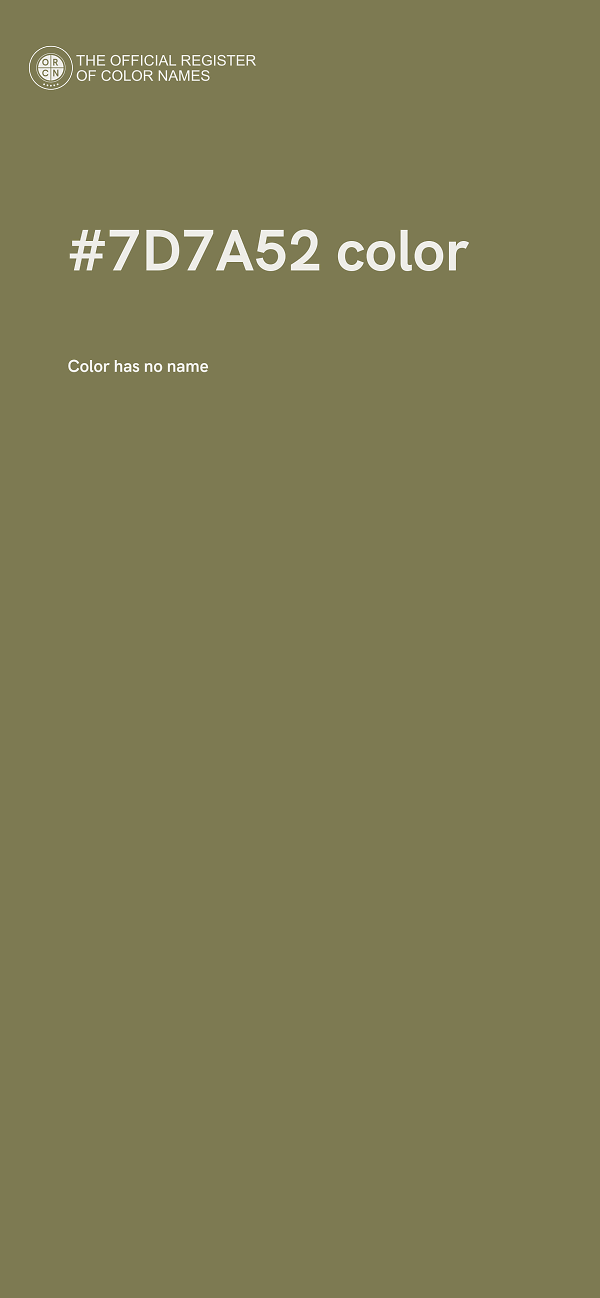 #7D7A52 color image