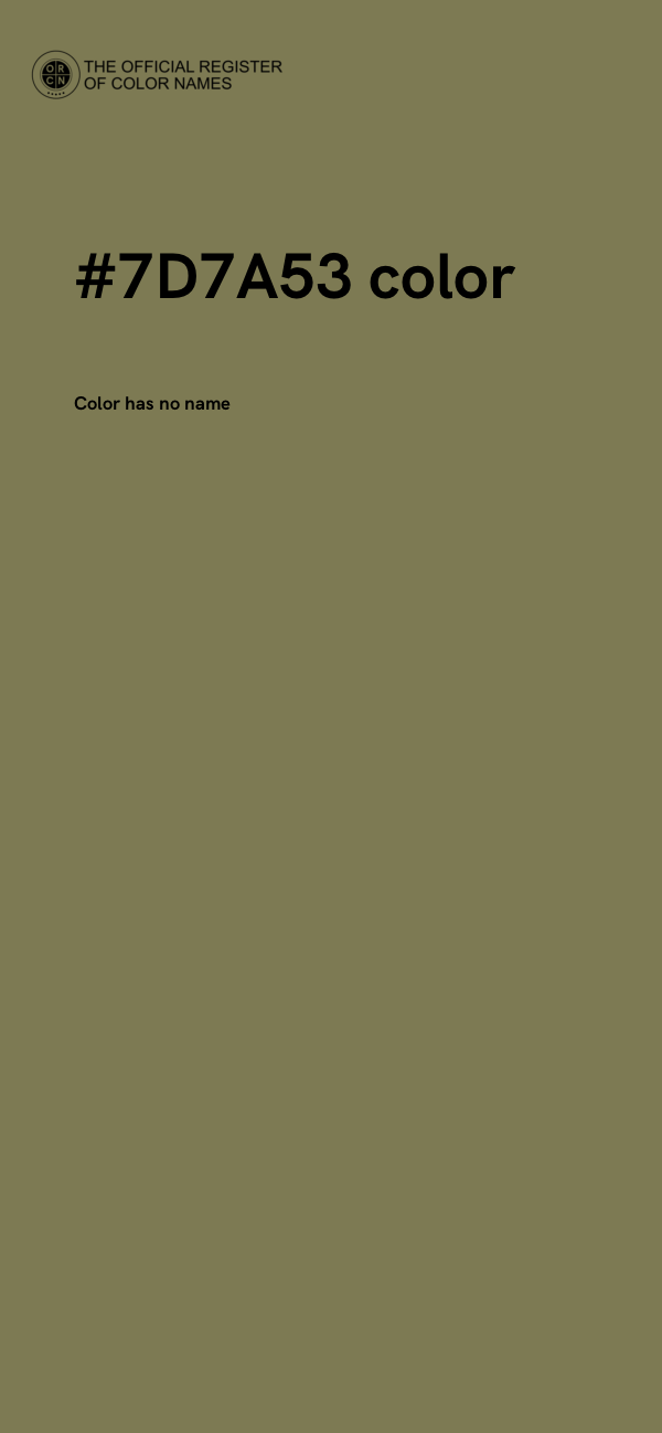 #7D7A53 color image