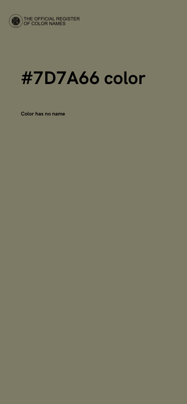 #7D7A66 color image