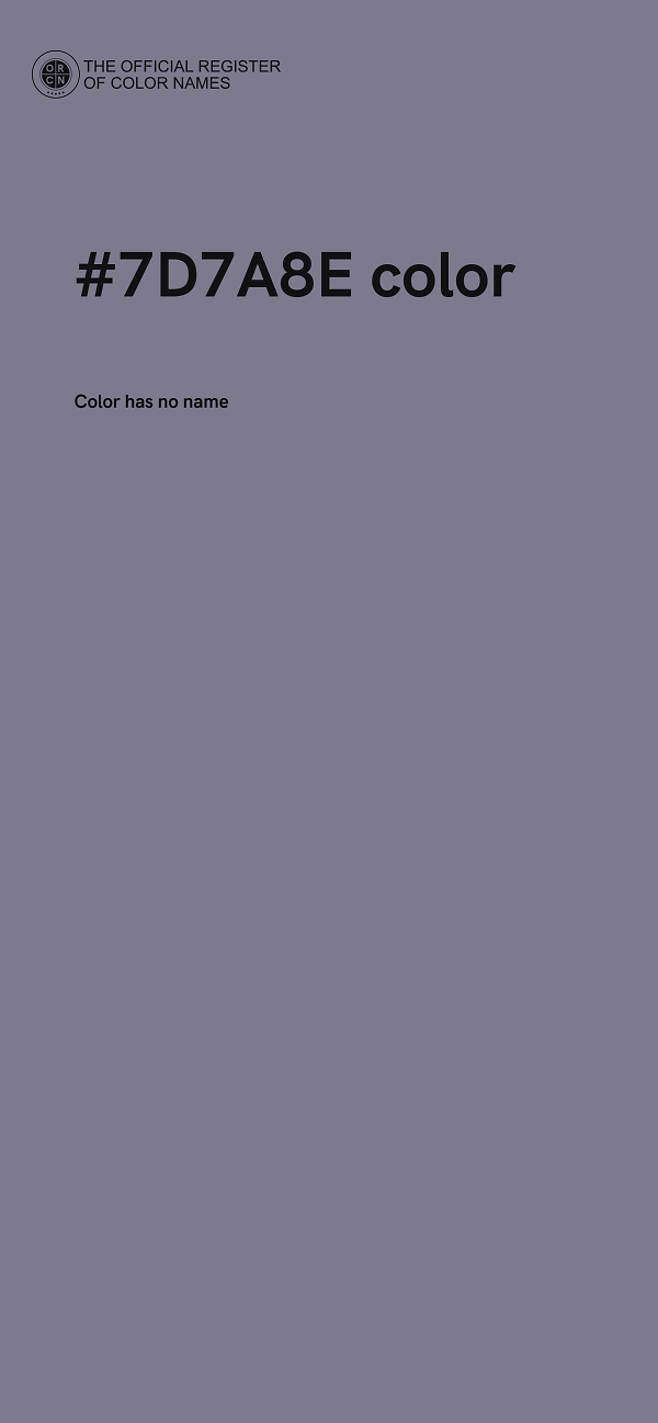 #7D7A8E color image
