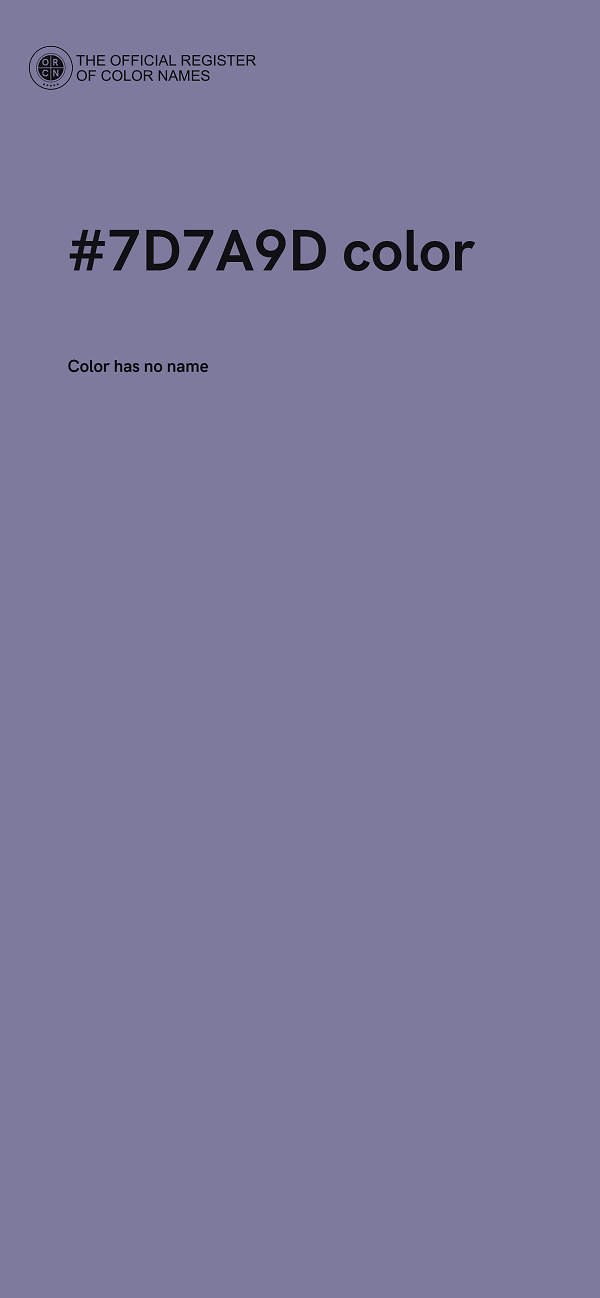 #7D7A9D color image