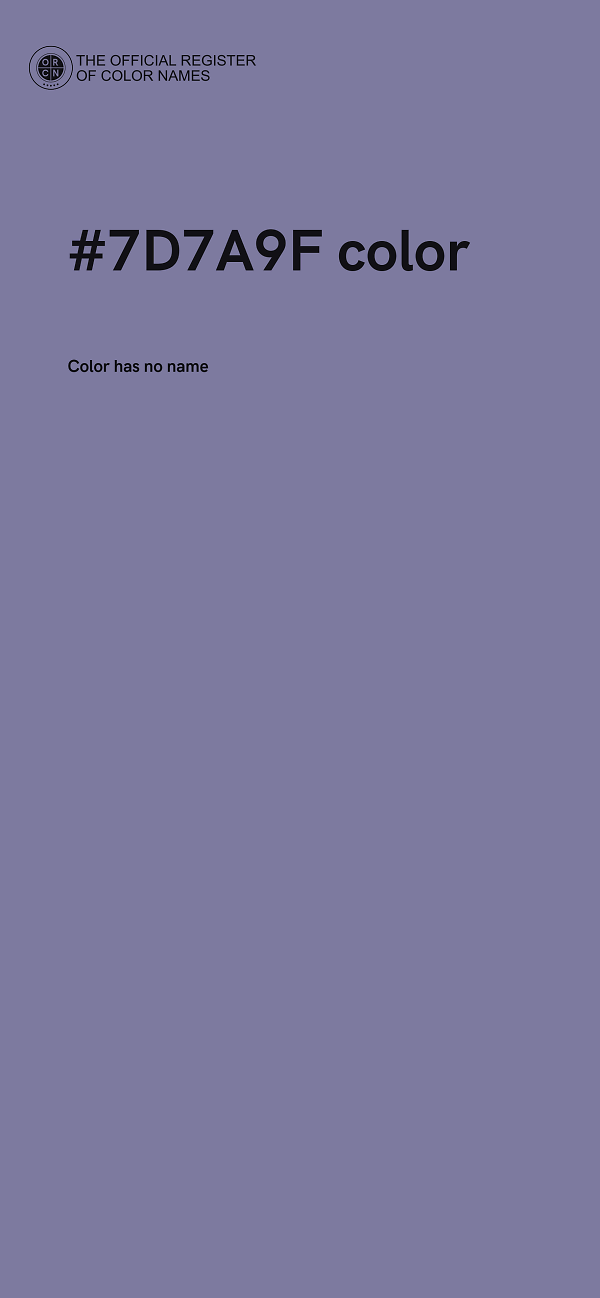 #7D7A9F color image