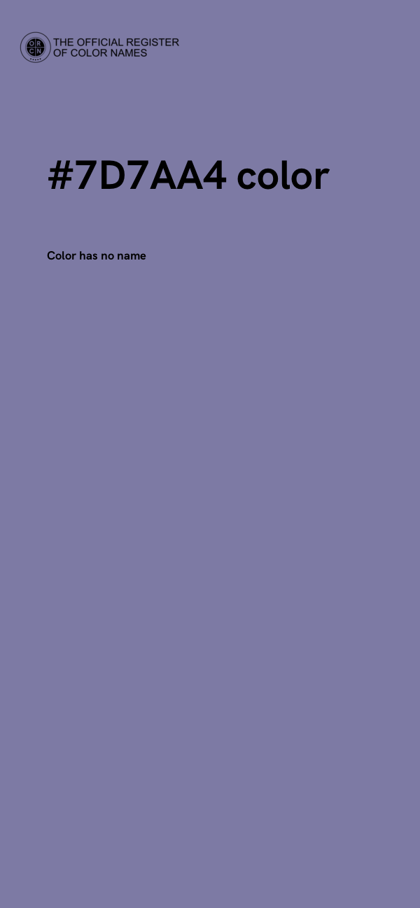 #7D7AA4 color image