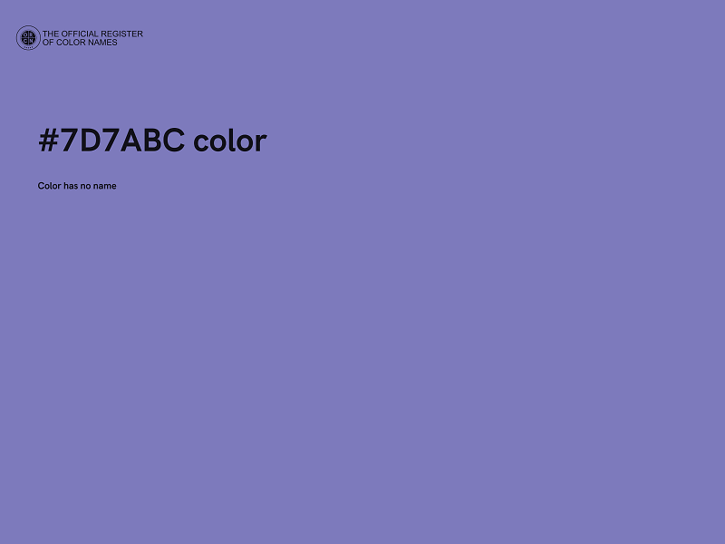 #7D7ABC color image