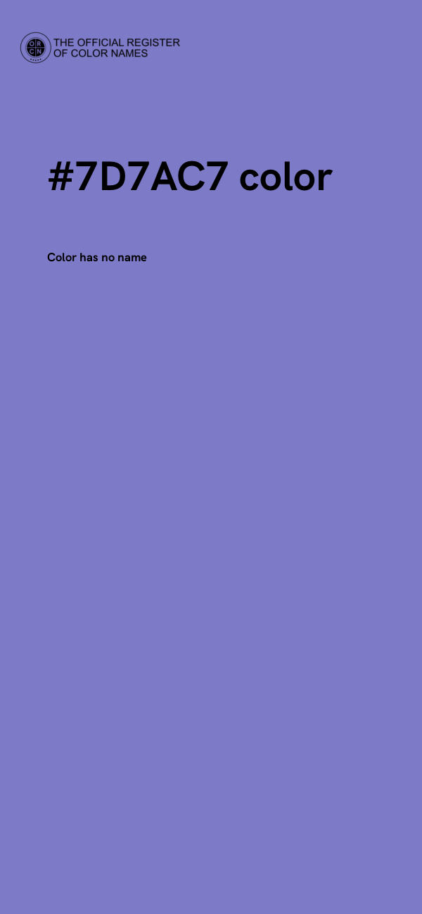#7D7AC7 color image