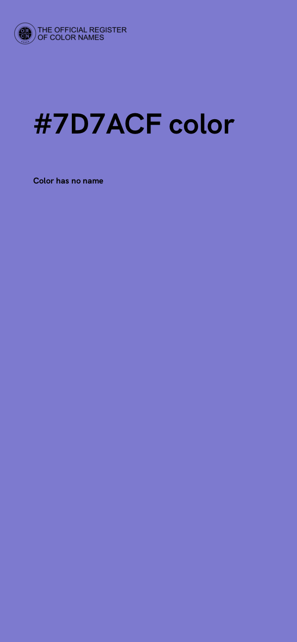 #7D7ACF color image