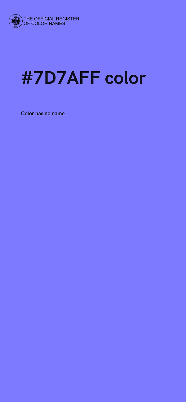 #7D7AFF color image