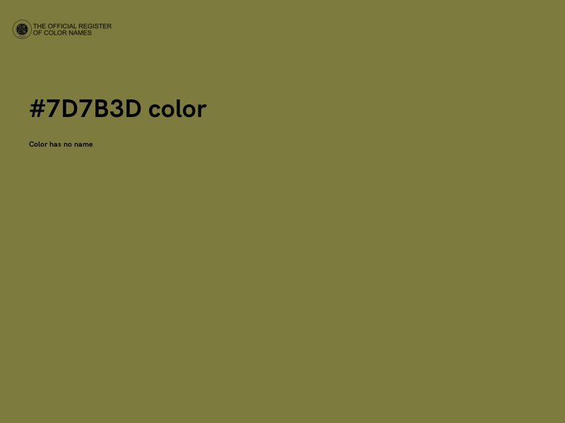 #7D7B3D color image
