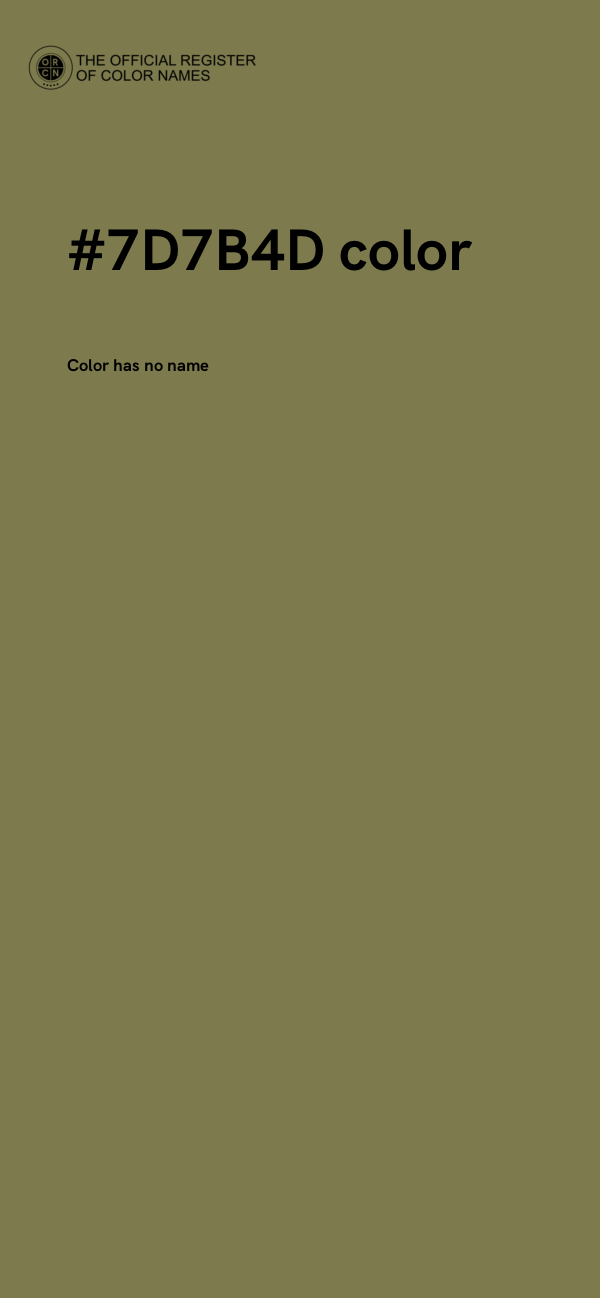 #7D7B4D color image