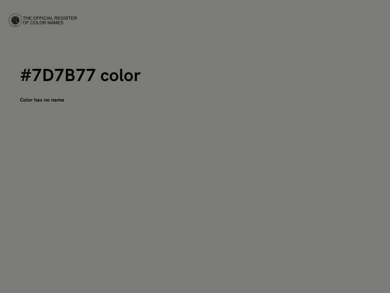 #7D7B77 color image