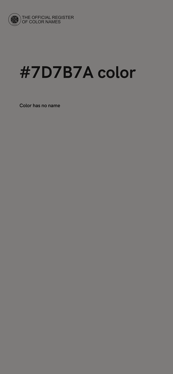 #7D7B7A color image