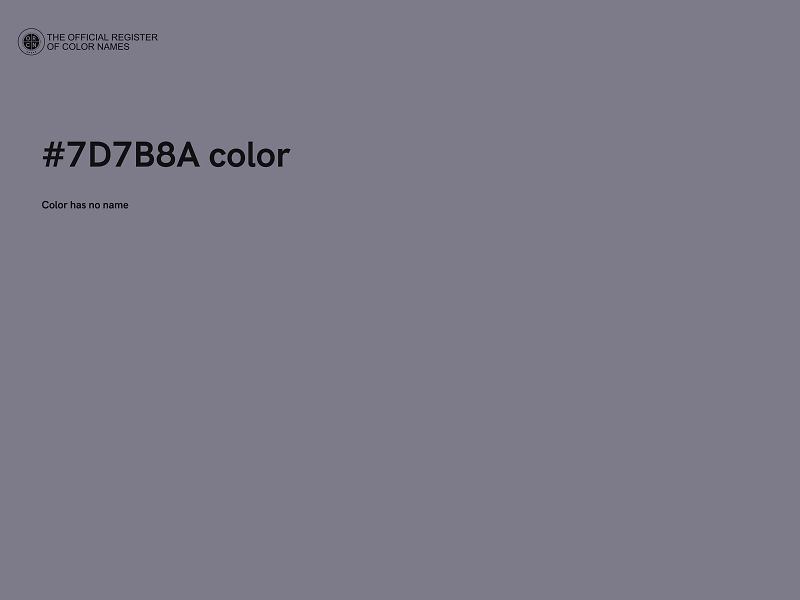 #7D7B8A color image
