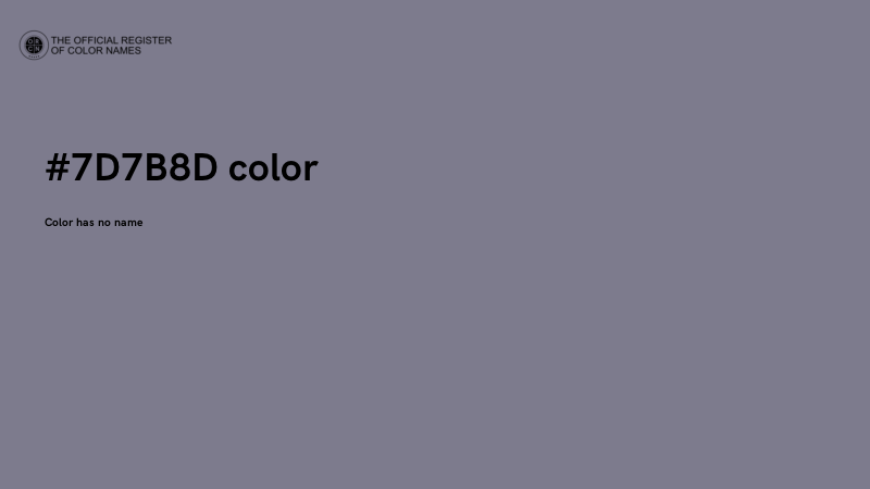 #7D7B8D color image