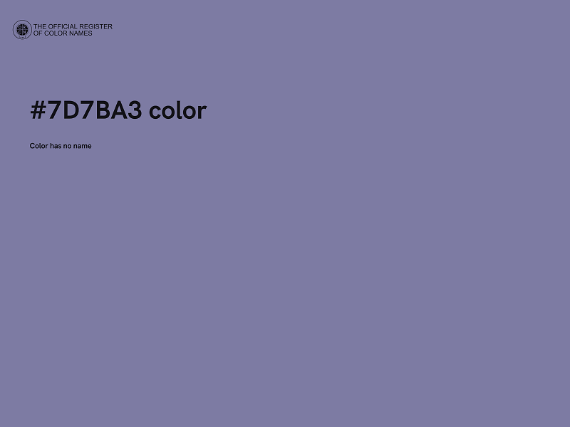 #7D7BA3 color image