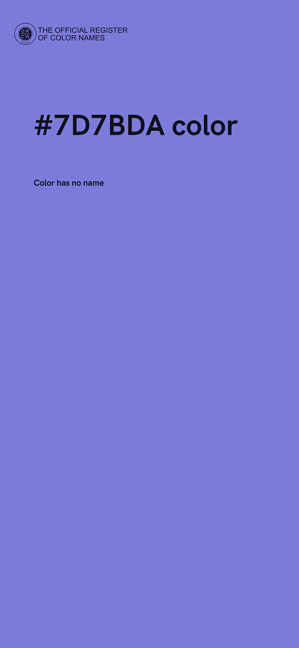 #7D7BDA color image