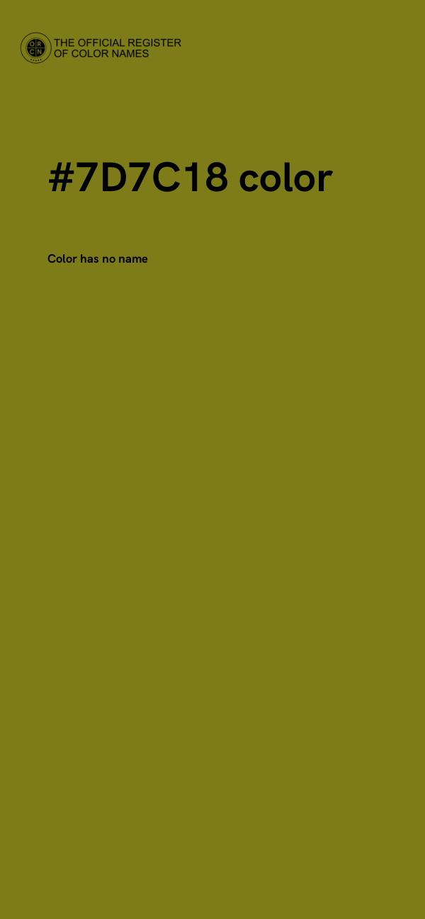 #7D7C18 color image