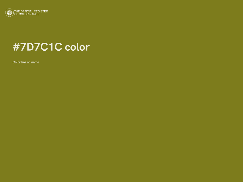 #7D7C1C color image