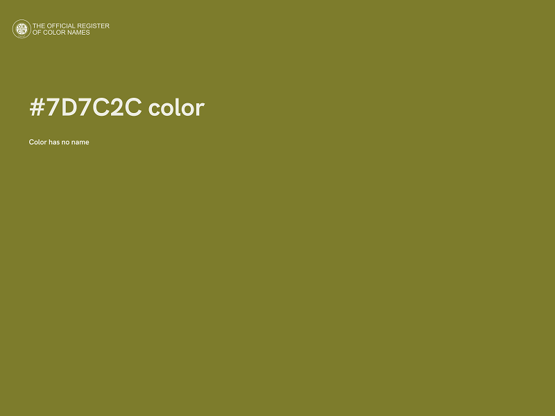 #7D7C2C color image