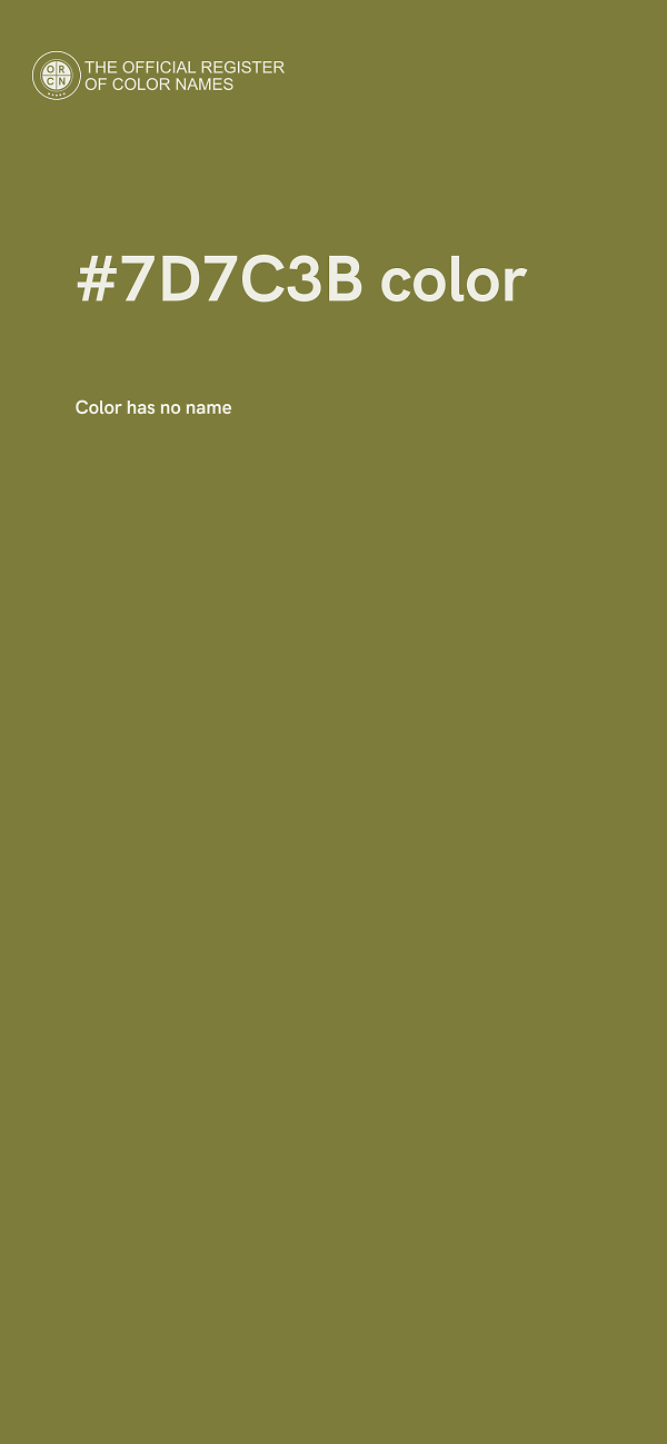 #7D7C3B color image