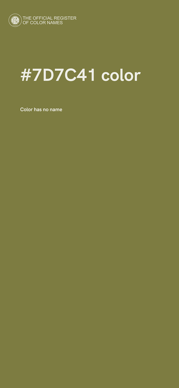 #7D7C41 color image