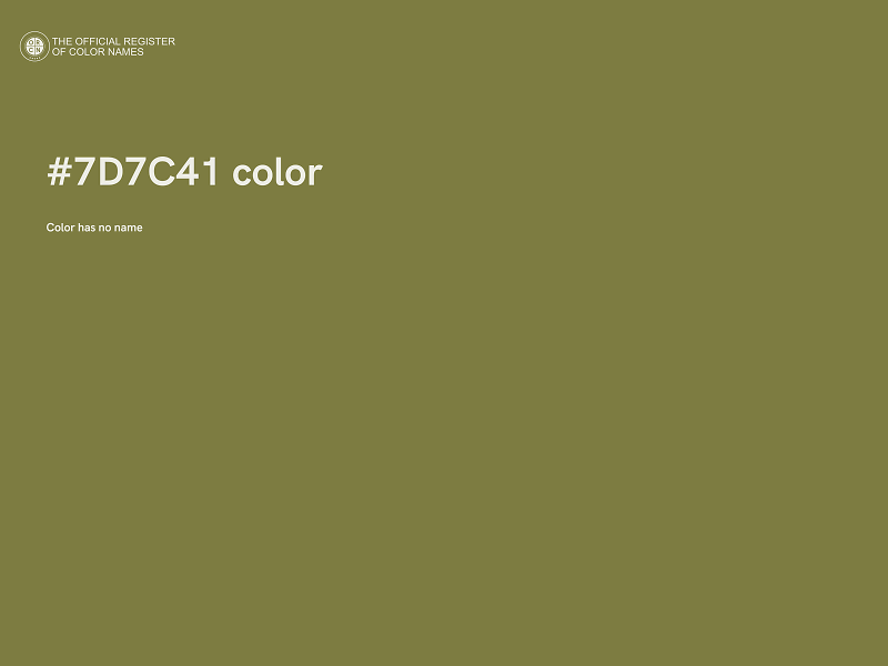 #7D7C41 color image