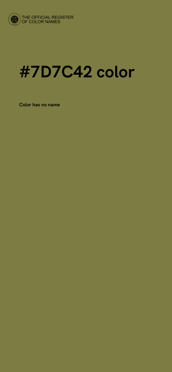 #7D7C42 color image