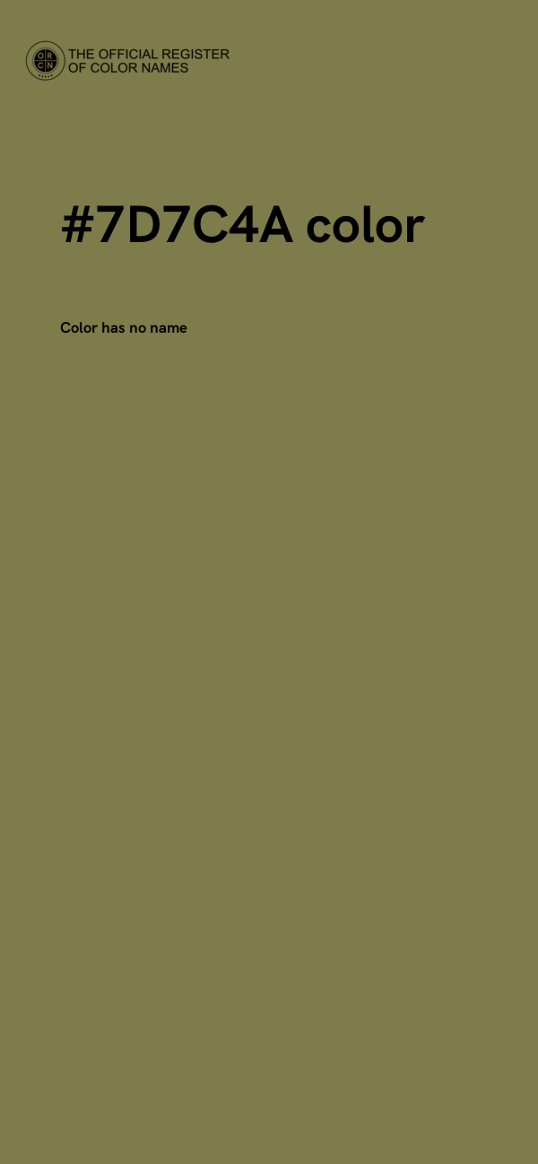 #7D7C4A color image