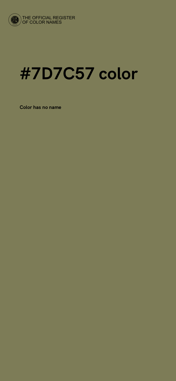 #7D7C57 color image