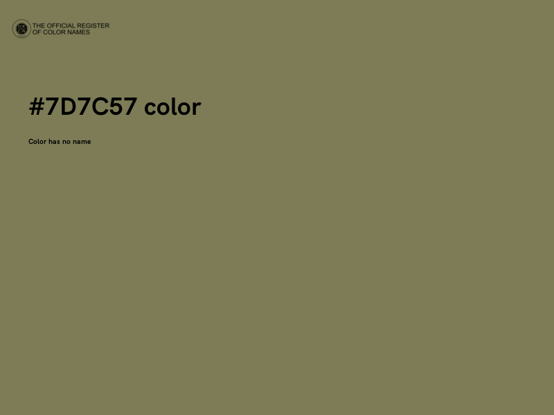 #7D7C57 color image